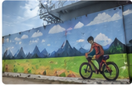 Outdoor wall painting project